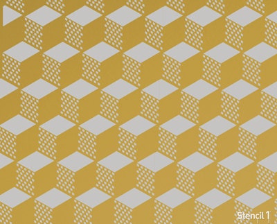 Geometric 3D Repeat Pattern Stencil (11x11)