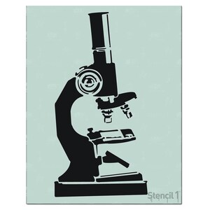 Microscope Stencil- Reusable Craft &DIY Stencils- S1_01_71 -8.5x11- By Stencil1