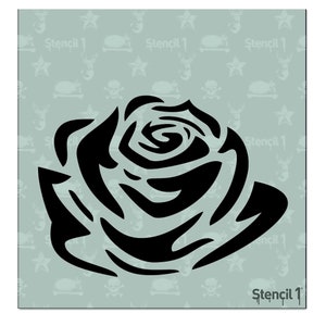 Tattoo Rose Stencil - Reusable Craft & DIY Stencils - S1_6P_12_S4 -Small-(5.75"x6")-By Stencil1