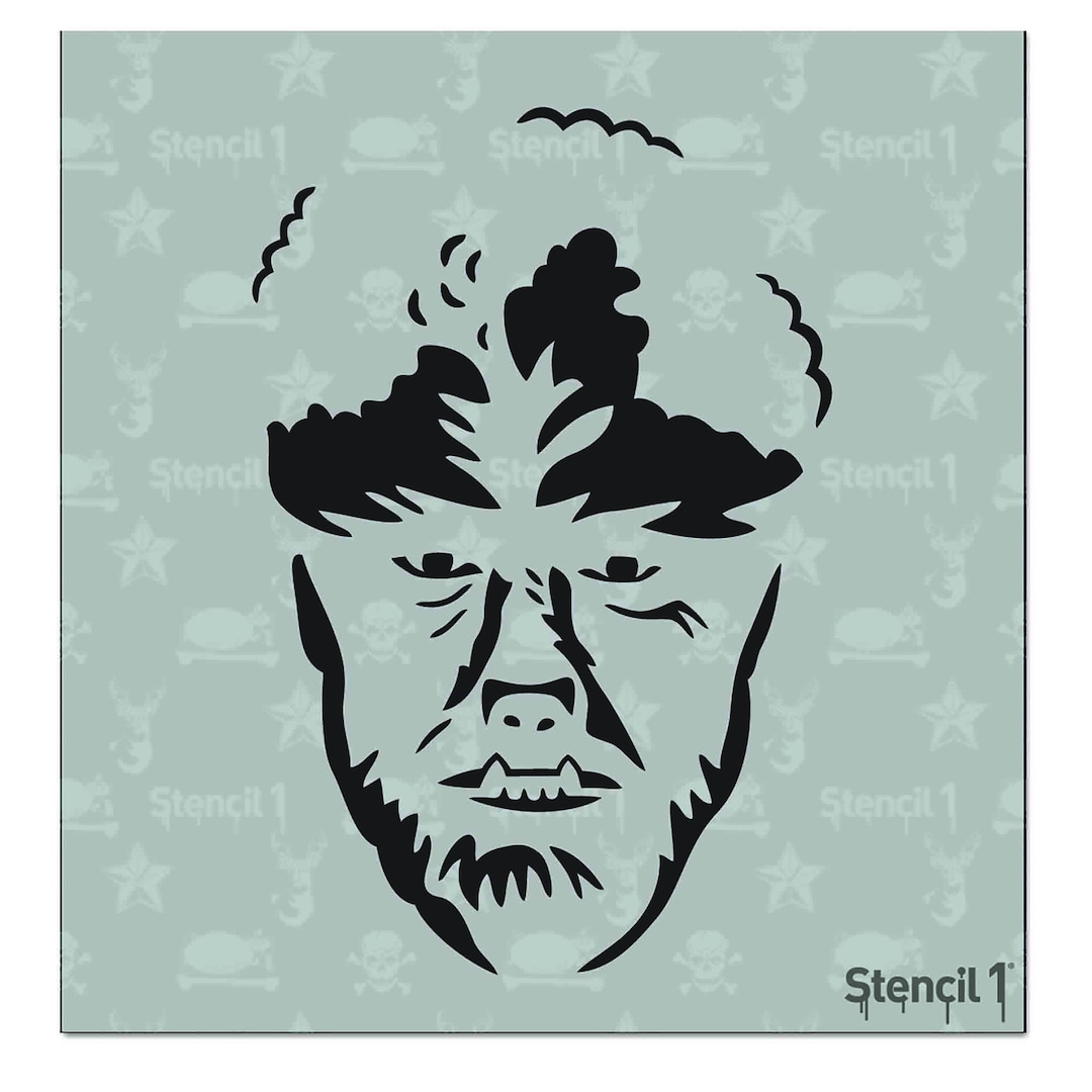 Werewolf Stencil Reusable Craft & DIY Stencils S1_01_HW_S9 small5.75x6