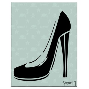 Vampy Heel Stencil - Reusable Craft & DIY Stencils - S1_01_122 - By Stencil1
