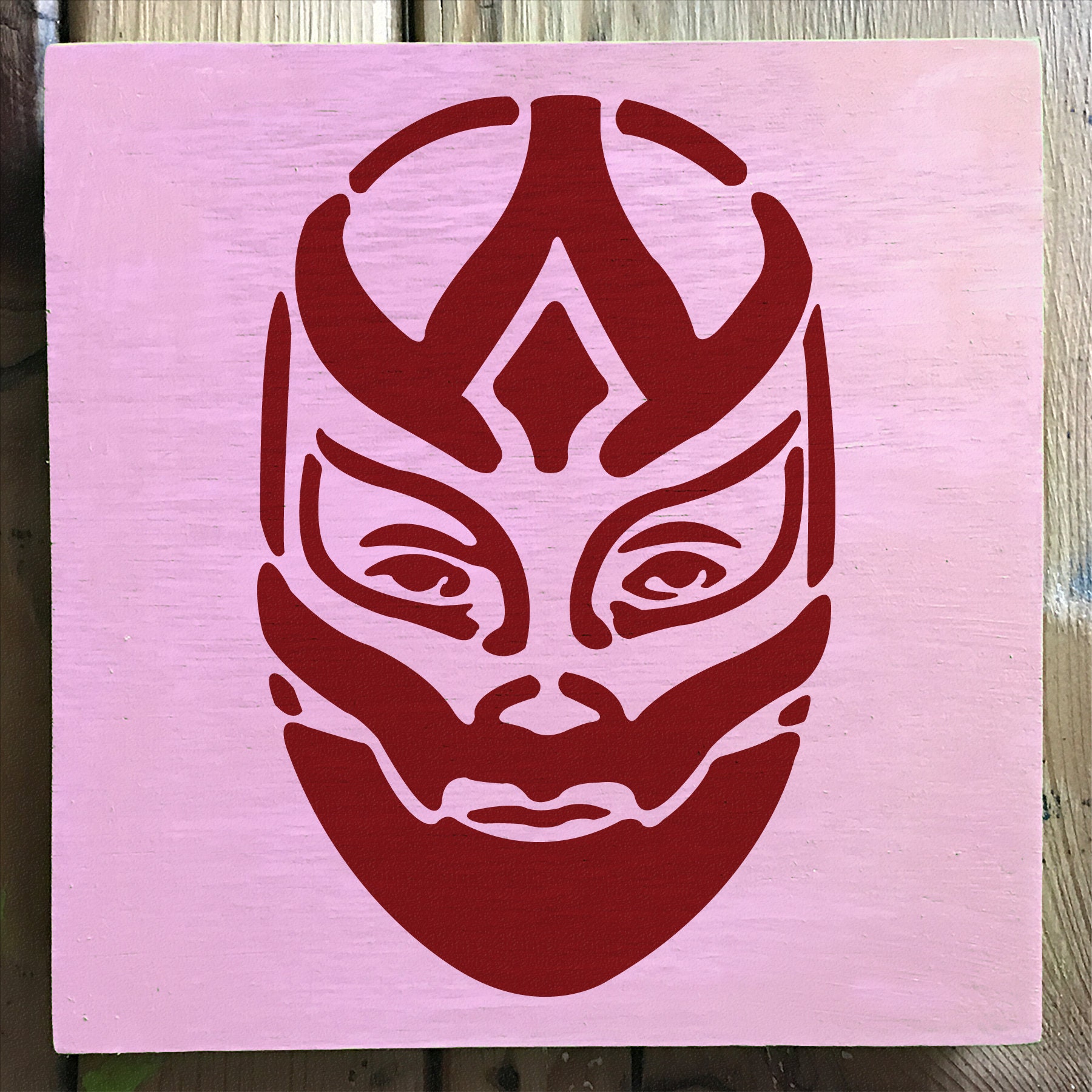 Wrestler Mask Stencil Reusable Craft & DIY Stencils Etsy