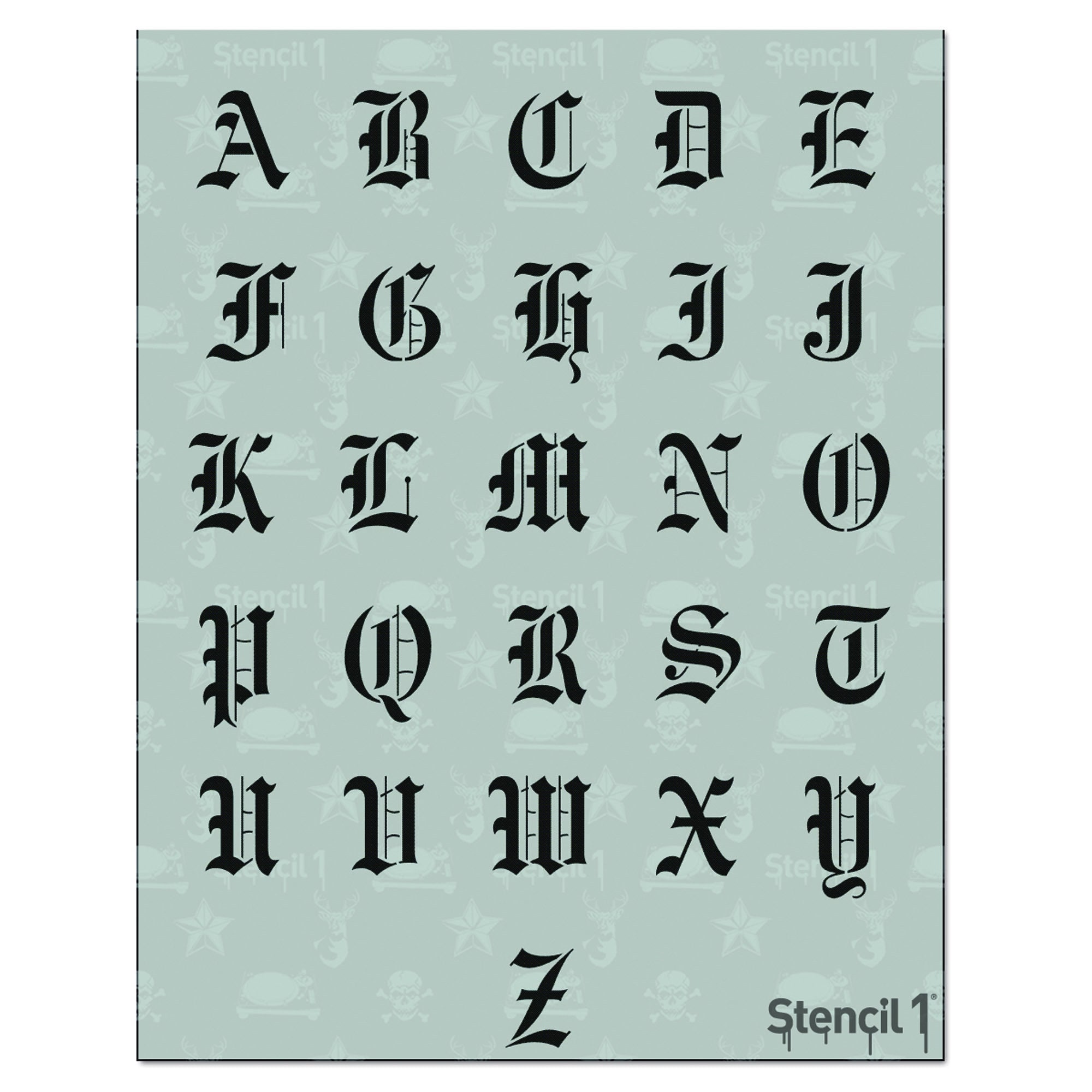 Brush Script Lettering Stencils by Studior12 Reusable Full Alphabet Stencil  DIY Scrapbook, Crafting, Journaling Select Size 