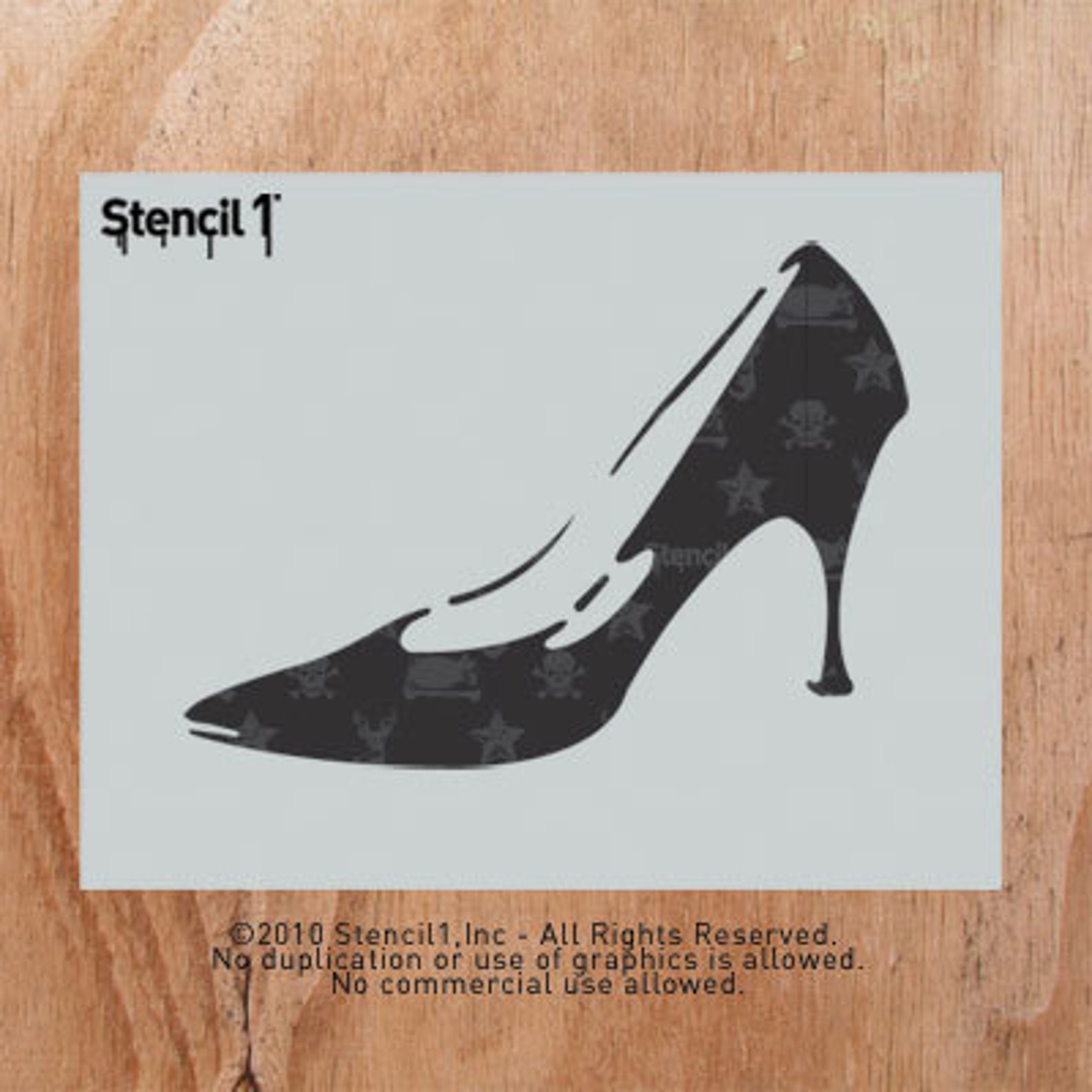 Stiletto Stencil Reusable Craft &amp;DIY Stencils S1_01_29 - Etsy