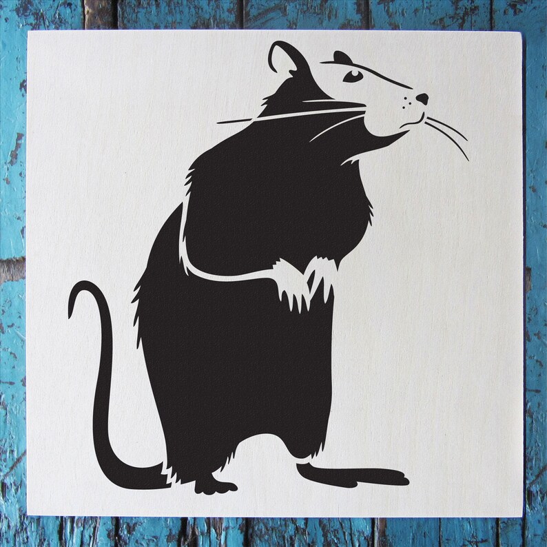 Rat Stencil Reusable Craft &amp; DIY Stencils S1_01_211_S - Etsy