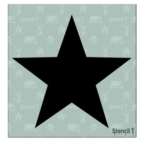 Tattoo Star Stencil - Reusable Craft & DIY Stencils - S1_6P_12_S5 -Small-(5.75&quot;x6&quot;)- By Stencil1