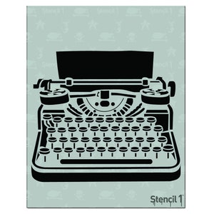 Typewriter Stencil- Reusable Craft & DIY Stencils- S1_01_121 -8.5x11- By Stencil1