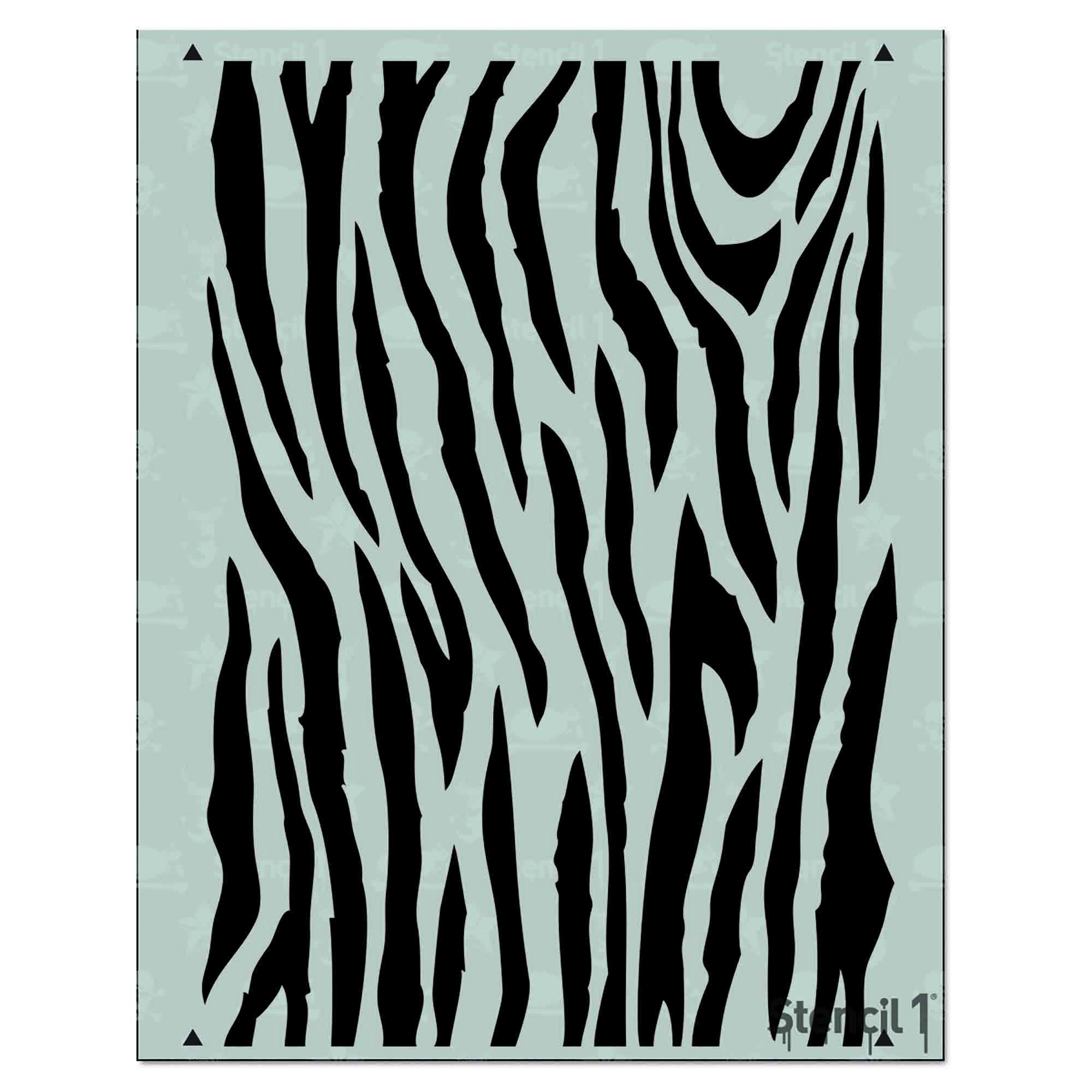 Zebra Repeat Pattern Stencil Reusable Craft & DIY Stencils - Etsy