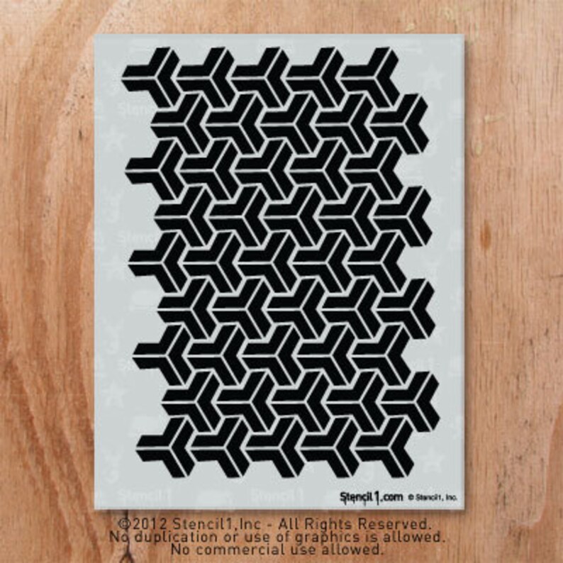 Y Repeat Pattern Stencil Reusable Craft & DIY Stencils Etsy