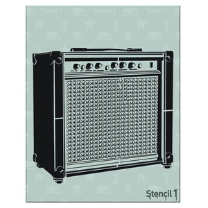 Amp Stencil- Reusable Craft & DIY Stencils- S1_01_16 -8.5x11- By Stencil1