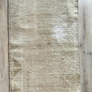 2x3 Neutral Vintage Mat, Wool Mat, Brown Doormat, Door Mat, Bath Mat, Turkish Rug, Welcome Mat, Entry Mat, Home Decor, Small Beige Rug 2x3