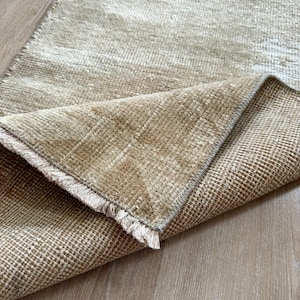 2x3 Neutral Vintage Mat, Wool Mat, Brown Doormat, Door Mat, Bath Mat, Turkish Rug, Welcome Mat, Entry Mat, Home Decor, Small Beige Rug 2x3
