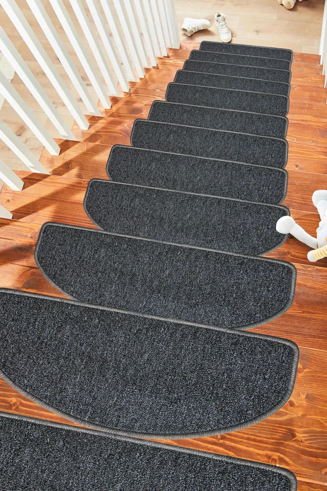 Premium Stair Treads - Set of 8 | 25x65 Cm Non-slip, Easy to Clean ...