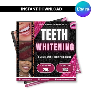 Dépliant sur le blanchiment des dents, Article sur le blanchiment des dents, Marketing blanchiment des dents, Dépliant sur la dentisterie, Offre spéciale sur le blanchiment des dents, Dépliant de vente de blanchiment des dents