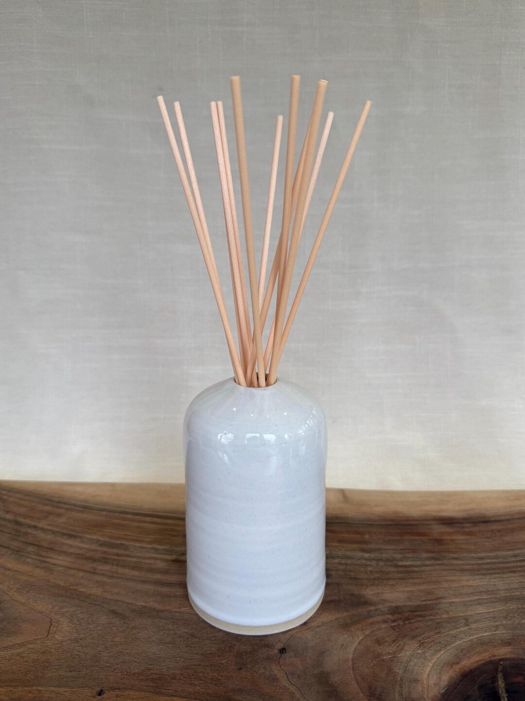 Bud Reeg Hand Thrown Ceramic Bud Vase: Reed Diffuser With Reeds - Etsy