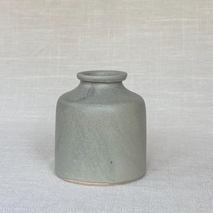 Hand Thrown Ceramic Bud Vase/Reed Diffuser finished a Soft Sage Green Glaze