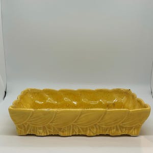 Vintage McCoy Yellow Flower Planter