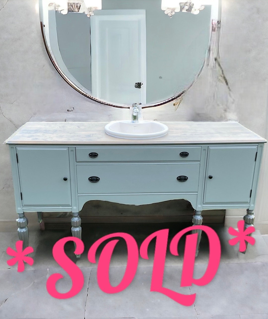 Vintage Bathroom Vanity - Etsy
