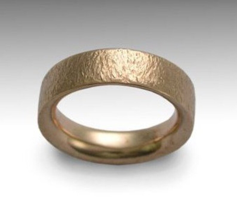 14k Yellow Gold Band Gold Ring Men's and Women's Etsy