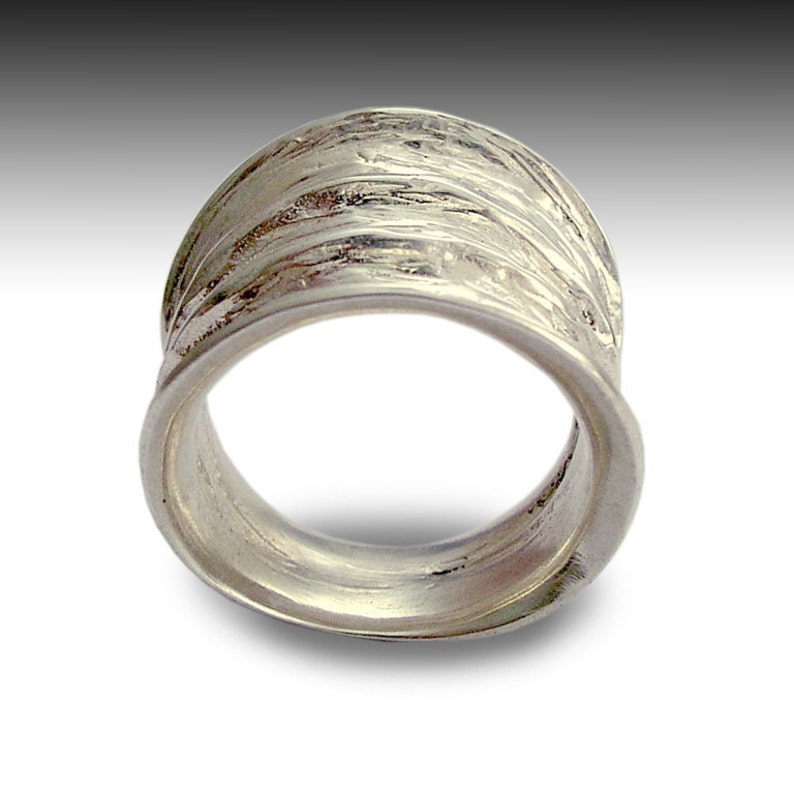 Sterling Silver Ring Wide Ring Statement Ring Cocktail Etsy