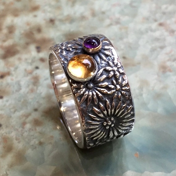 Citrine mothers ring discount