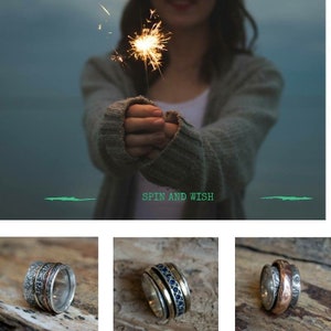 Black pearl ring, Engagement ring, simple ring, crown ring, Two tones ring, silver gold ring, organic ring, gypsy ring Calm spirit R2429 image 7
