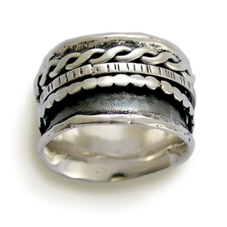 Stacking Rings, Wedding Band, Sterling Silver Band, Meditation Ring ...