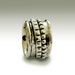 Sterling Silver Mens Band, Stacking Bands, Spinner Band, Wide Silver ...