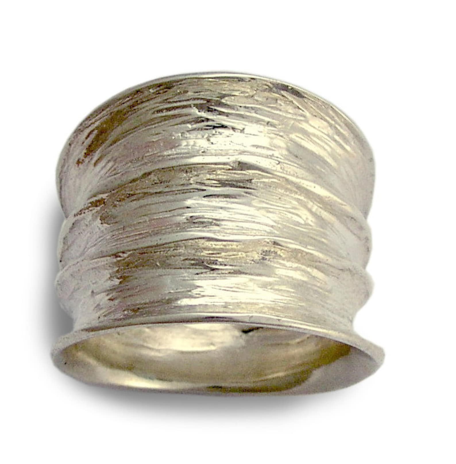Sterling Silver Ring Wide Ring Statement Ring Cocktail Etsy