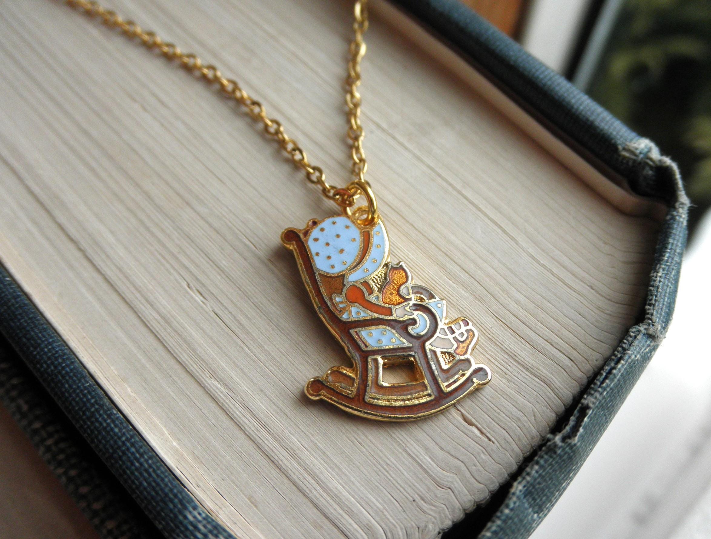 Vintage 70s Enamel Necklace - Etsy