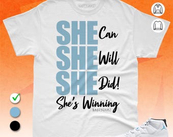 AJ 11 Legend Blue Unisex T-Shirt, Sweatshirt, Hoodie, SHE, Bella Canvas Shirt