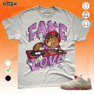 AJ 5 Low Peanut Butter Jelly BER Broken Beats Natural Red Unisex T-Shirt, Sweatshirt, Hoodie, Bella Canvas Shirt
