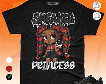 AJ 11 Low Bred Sneaker Princess Red Unisex T-Shirt, Sweatshirt, Hoodie, Bella Canvas Shirt