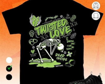 Air Foamposite One Black Volt Twisted Love Unisex T-Shirt, Sweatshirt, Hoodie, Bella Canvas Shirt
