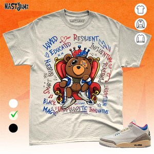 AJ 3 Seoul 2.0 BER Self Definition Juneteeth Natural Blue Red Unisex T-Shirt, Sweatshirt, Hoodie, Bella Canvas Shirt