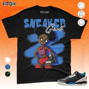 AJ 3 Rare Air Black Sneaker Girl Black Navy Unisex T-Shirt, Sweatshirt, Hoodie, Bella Canvas Shirt