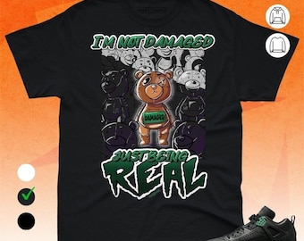Spizike Pine Green Black Anthracite BER Damaged But Real Black GreenColor Shirt Match Sneaker - Toy collection - Bella Canvas Shirt