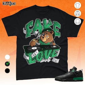 Spizike Pine Green Black Anthracite BER Broken Beats Shirt Match Sneaker, Bella Canvas Shirt