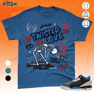 AJ 3 Rare Air Twisted Love Black Navy Unisex T-Shirt, Sweatshirt, Hoodie, Bella Canvas Shirt