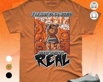AM 95 OG Bright Mandarin BER Damaged But Real Burnt Orange Black White Color Shirt Match Sneaker - Toy collection - Bella Canvas Shirt