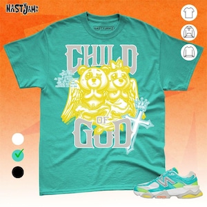 NBL Cyan Burst 9060 T-shirt, sweater, uniseks hoodie, kind van God BER