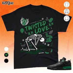 Tênis Spizike Pine Verde Preto Antracite Twisted Love, Camisa Combinando, Camisa Bella Canvas
