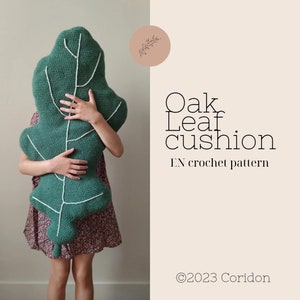 CROCHET PATTERN - Oak leaf cushion