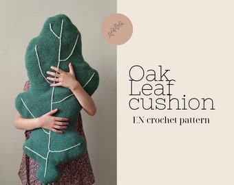 CROCHET PATTERN - Oak leaf cushion