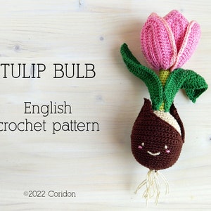 CROCHET PATTERN - Tulip bulb amigurumi