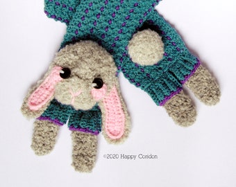 CROCHET PATTERN - Bunny scarf