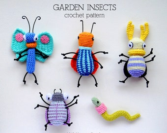 ENGLISH CROCHET PATTERN - Garden insects amigurumi