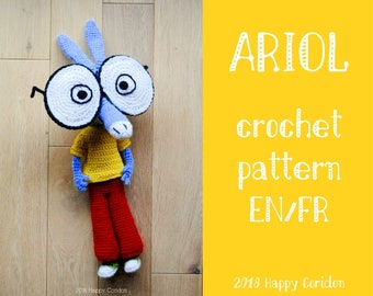 CROCHET PATTERN - Ariol - geek amigurumi