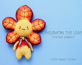 CROCHET PATTERN -Philemon the leaf amigurumi