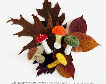 CROCHET PATTERN - Mushrooms collection n.1